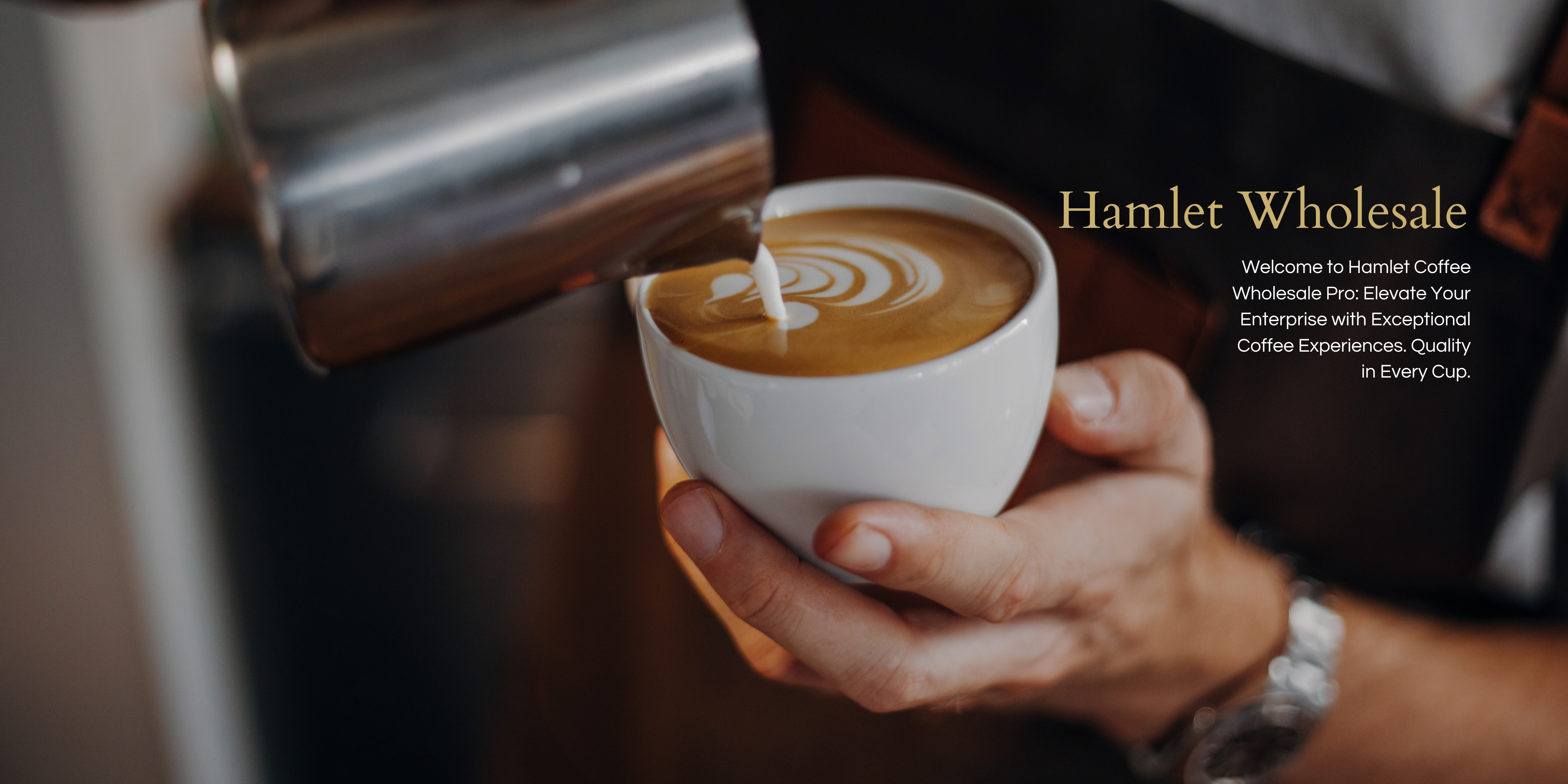 Hamlet Wholesale coffee roaster page banner image