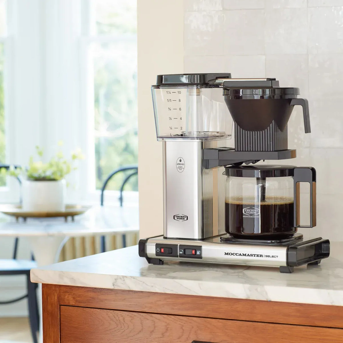 hamlet MOCCAMASTER KBG SELECT FILTER COFFEE MACHINE | POLISHED SILVER