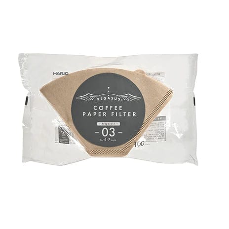 Hario Coffee Filters Hario Pegasus Filter Papers - Size 03 - Brown (100-Pack)