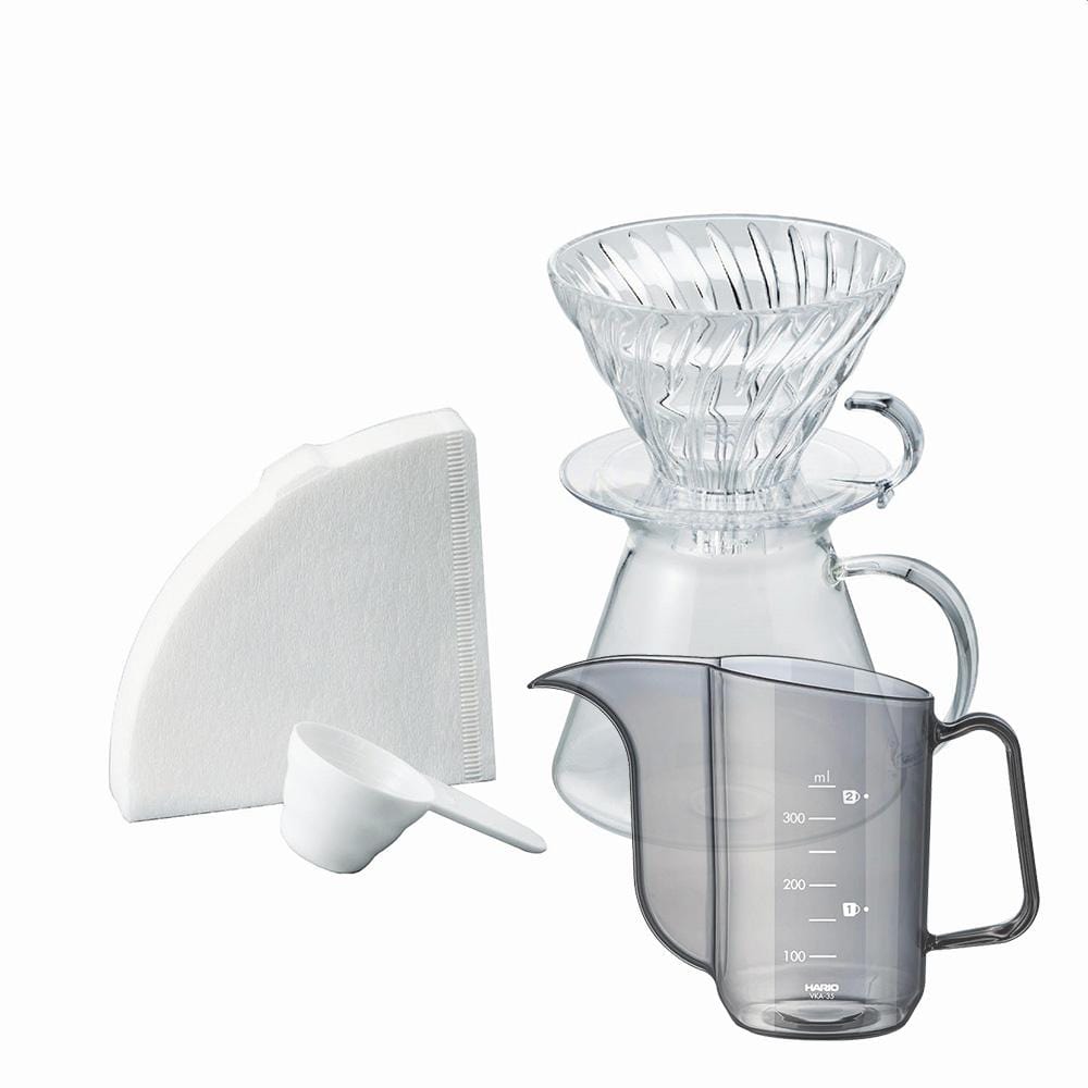 Simply Hario V60 Glass Brewing Kit Hario V60 Drip Kettle AIR