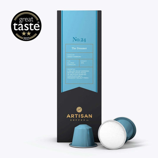 Artisan Coffee Co. Coffee Artisan Coffee - The Dreamer Decaf Nespresso® compatible coffee pods 5060884360053