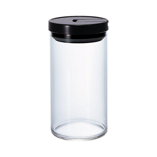 Hario Hario Glass Coffee Bean Canister (Black) 1L 4977642413634