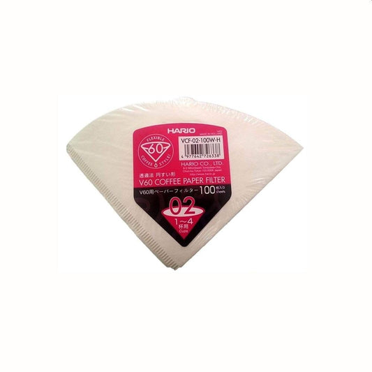 Hario Hario V60 Coffee Filter Papers Size 02 - White (100 Wrapped) 4977642726338