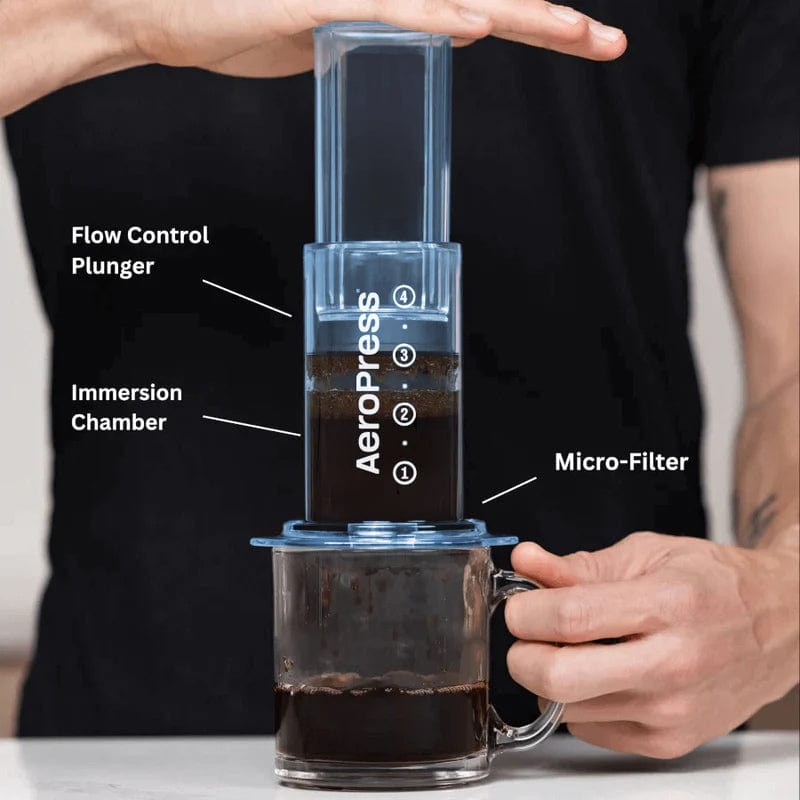 AeroPress AeroPress Clear Coffee Maker (Blue) 085276082394