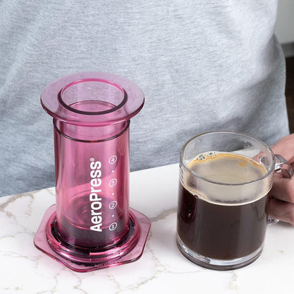 AeroPress AeroPress Clear Coffee Maker (Pink) 085276082370