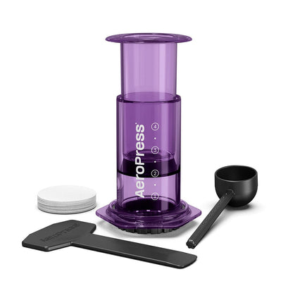 AeroPress AeroPress Clear Coffee Maker (Purple) 085276082417