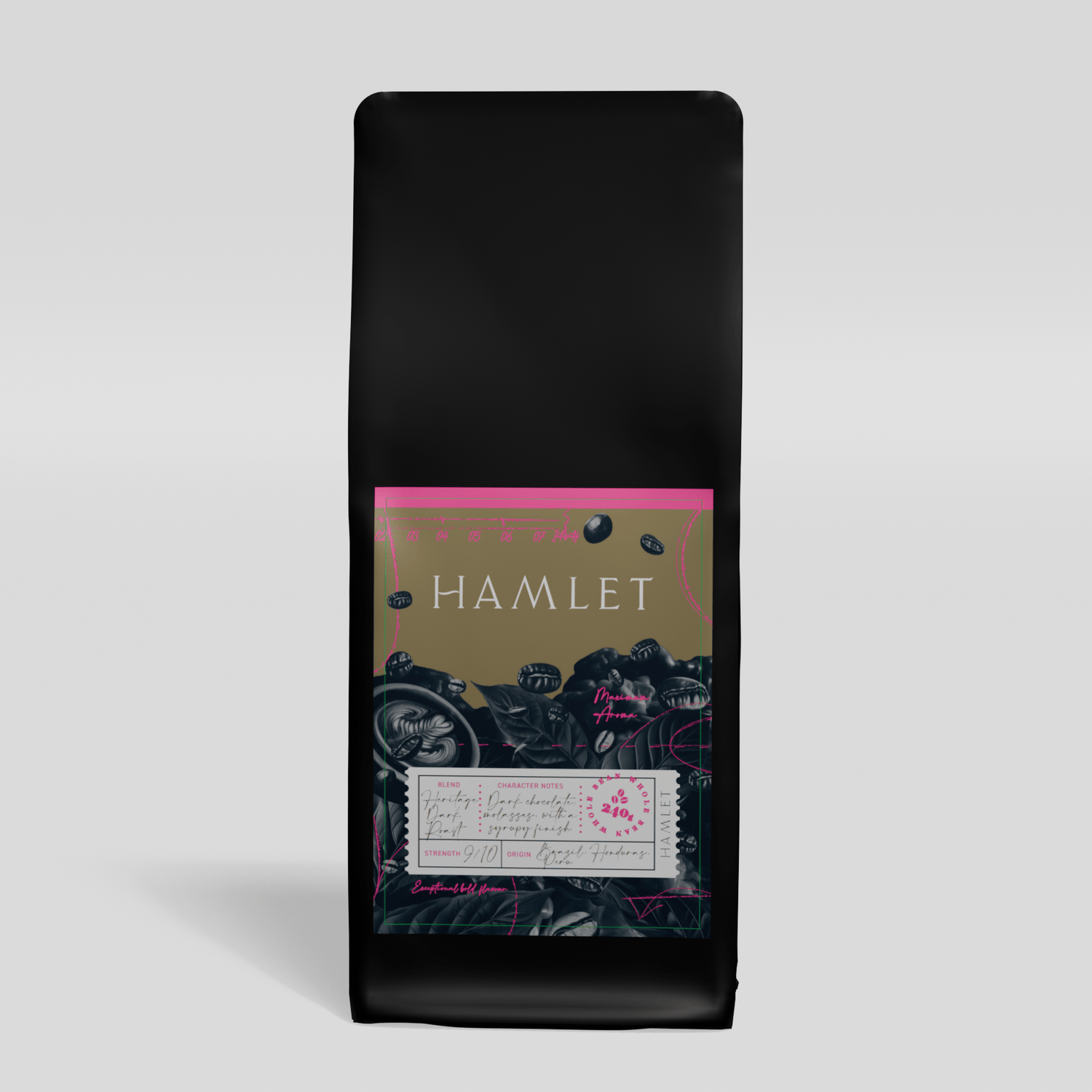 Hamlet Coffee Heritage Dark Roast - Whole Bean Coffee 5065021684009