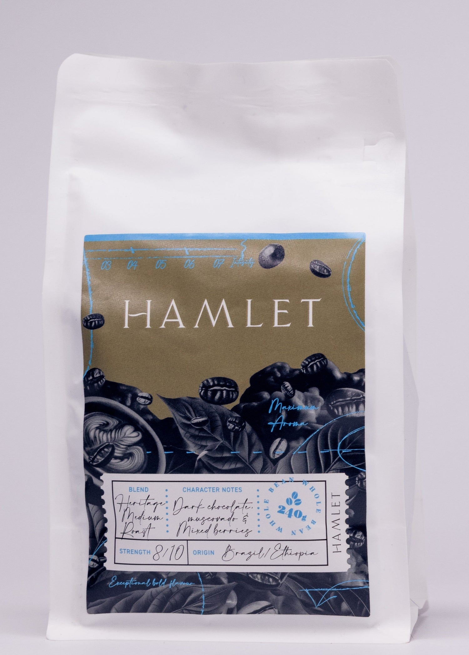 Hamlet Coffee Heritage Medium Roast - Whole Bean Coffee 5065021684016