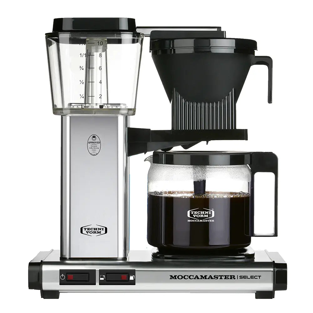 hamlet MOCCAMASTER KBG SELECT FILTER COFFEE MACHINE | POLISHED SILVER