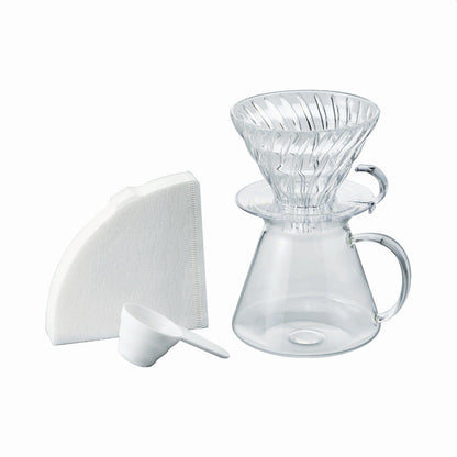 Hario Hario Mini Mill PLUS and Simply Hario V60 Glass Brewing Kit SS-43944685928692