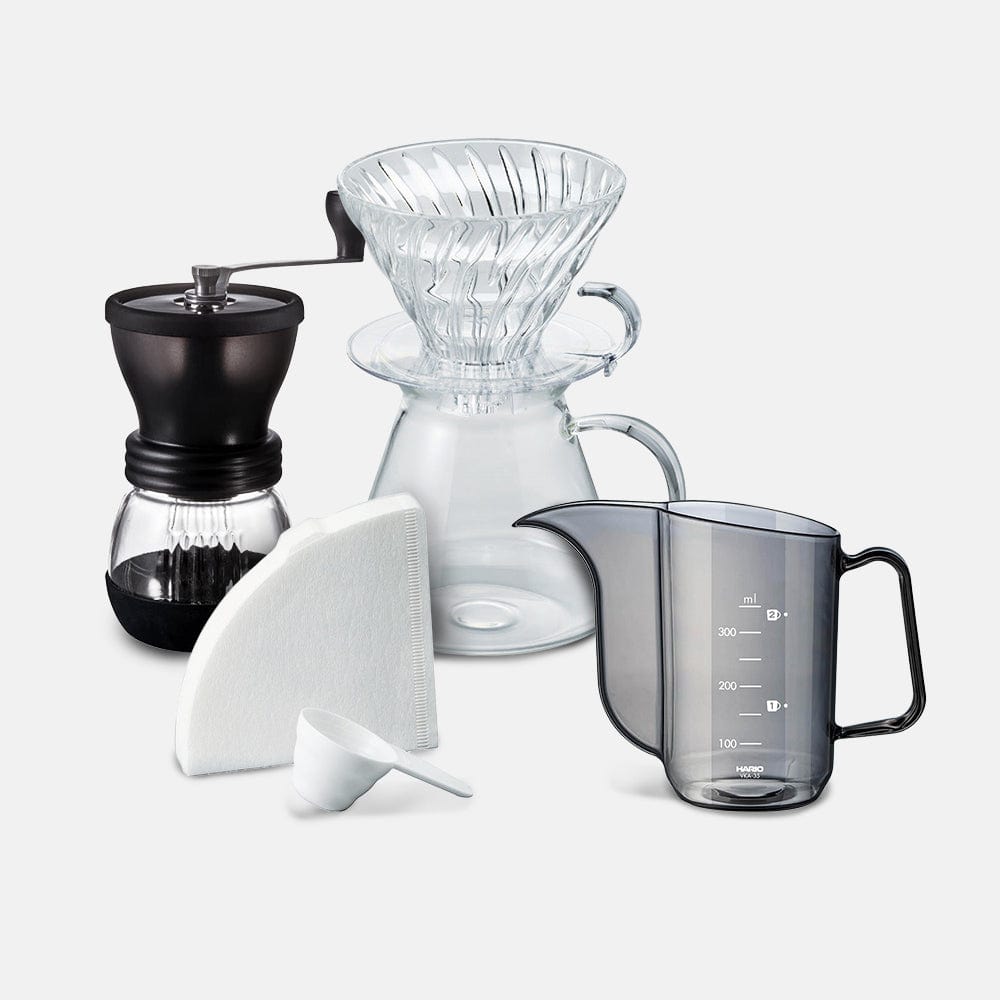 Hario Hario Skerton Plus and Simply Hario V60 Glass Brewing Kit SS-43944684716276