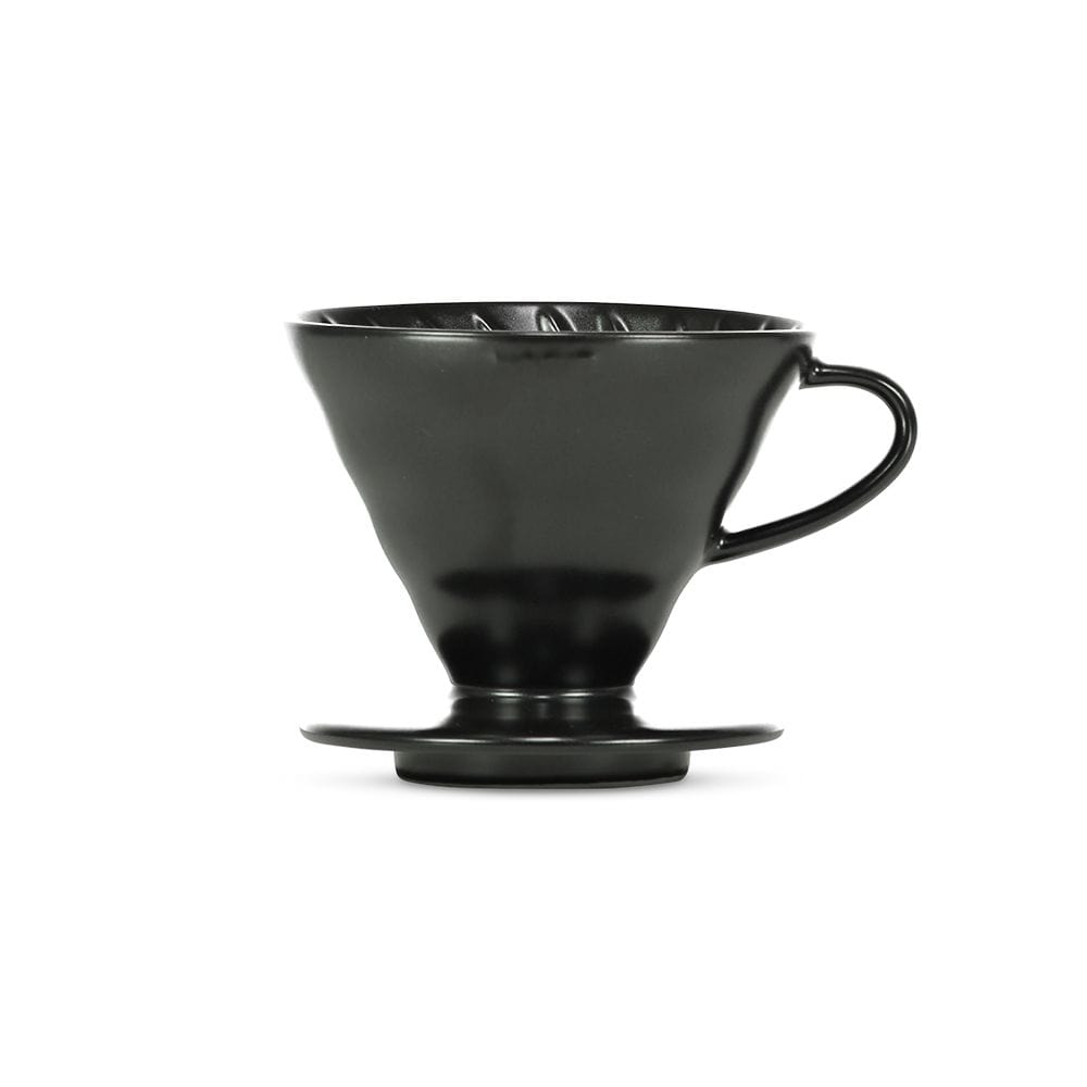 Hario Hario V60 Ceramic 02 Matte Black and Felicita Incline Scale Bundle SS-44223314034932