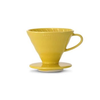 Hario Hario V60 Ceramic Coffee Dripper Yellow - Size 02 4977642728998