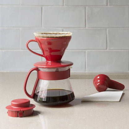 Hario Hario V60 Ceramic Coffee Maker Kit Red Size 01 SS-37791323914412