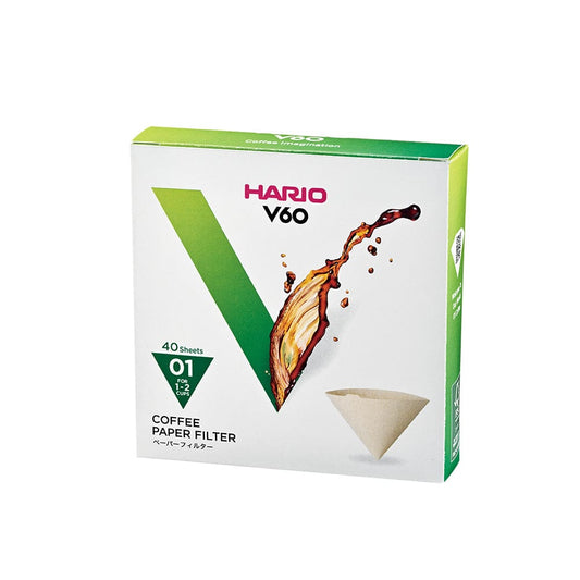 Hario Hario V60 Coffee Filter Papers - Size 01 - Brown (40 pack) SS-38092621021356