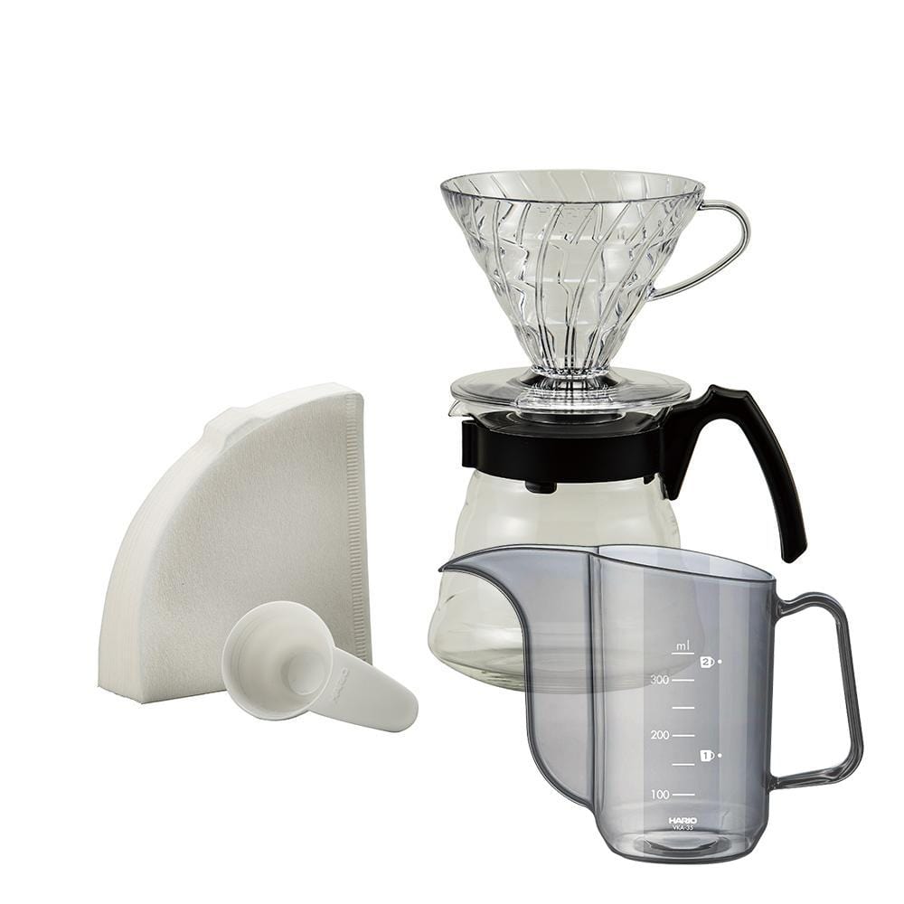 Hario Hario V60 Craft Coffee Maker Kit + Hario V60 Drip Kettle AIR Bundle SS-42025070461172