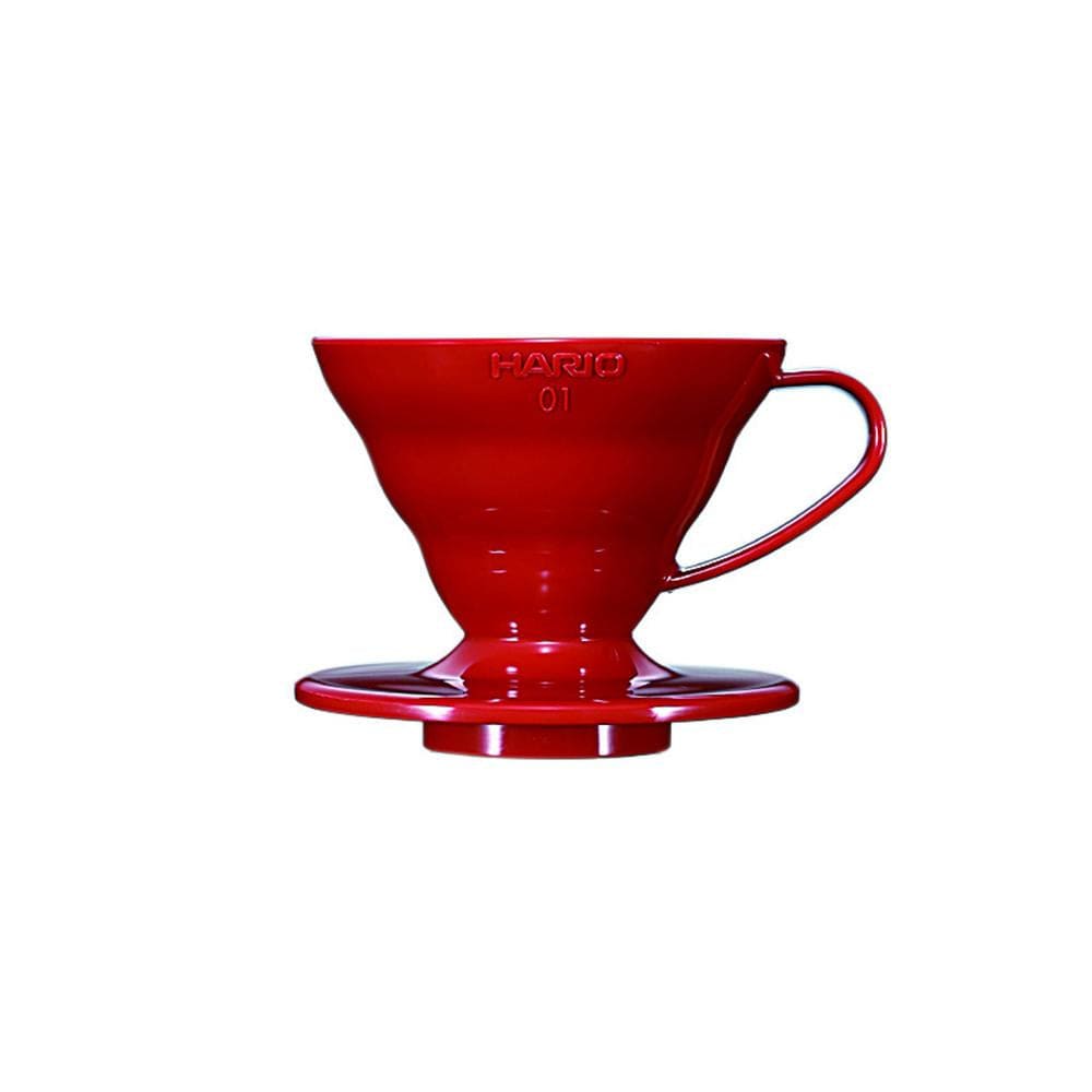 Hario Hario V60 Plastic Coffee Dripper Red - Size 01 SS-38092598542508