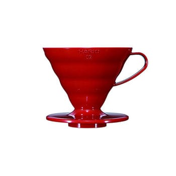 Hario Hario V60 Plastic Coffee Dripper Red - Size 02 SS-38092597231788