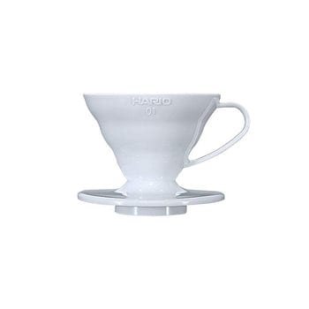 Hario Hario V60 Plastic Coffee Dripper White - Size 01 4977642724204