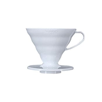 Hario Hario V60 Plastic Coffee Dripper White - Size 02 SS-38092598247596