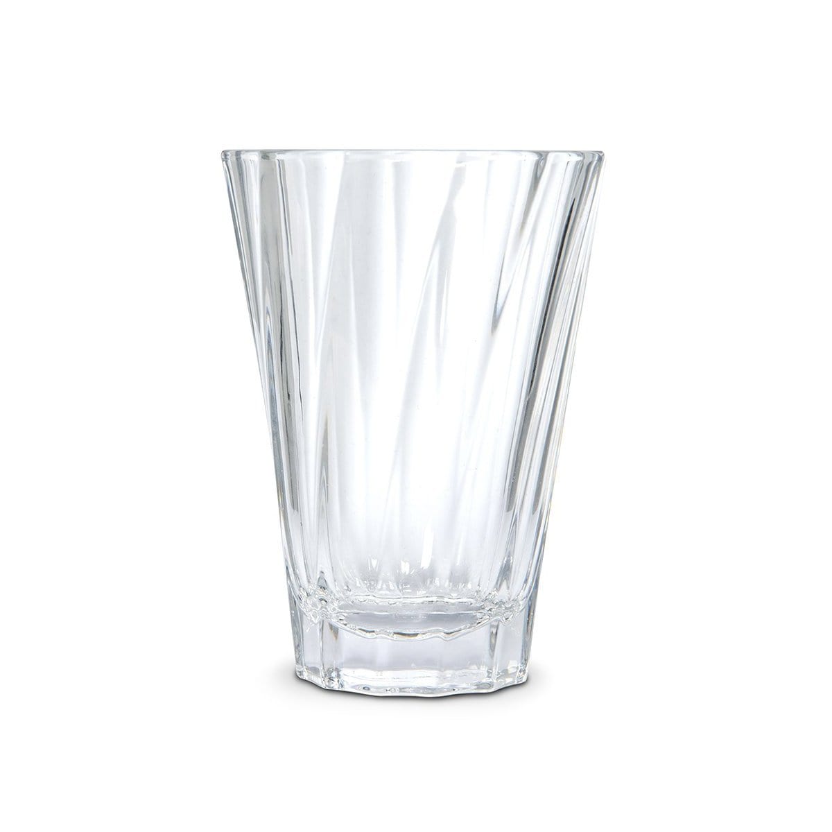 Loveramics Loveramics Urban Glass Twisted Latte Glass 360ml (Clear) 4891635816885