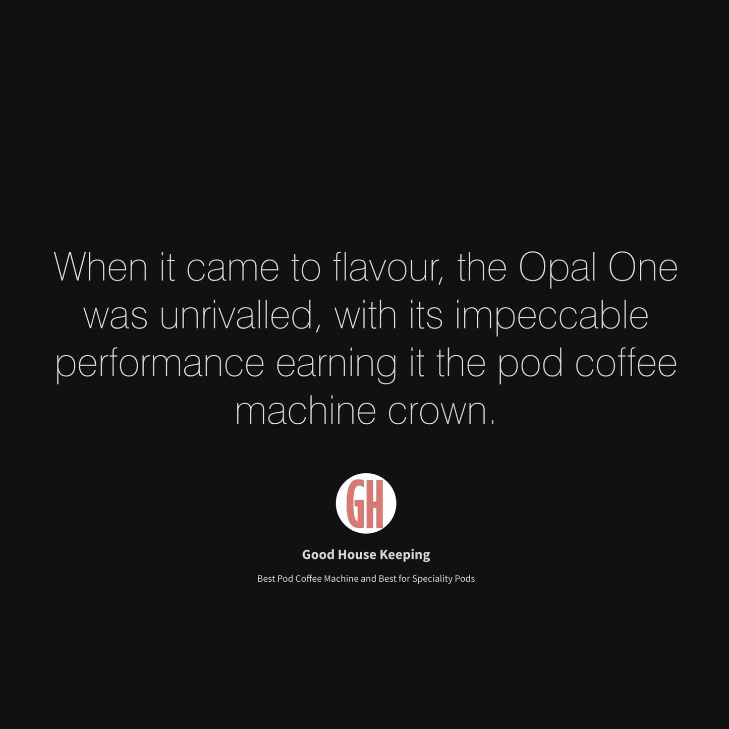 Opal OPAL One Coffee Pod Machine 5060579400187