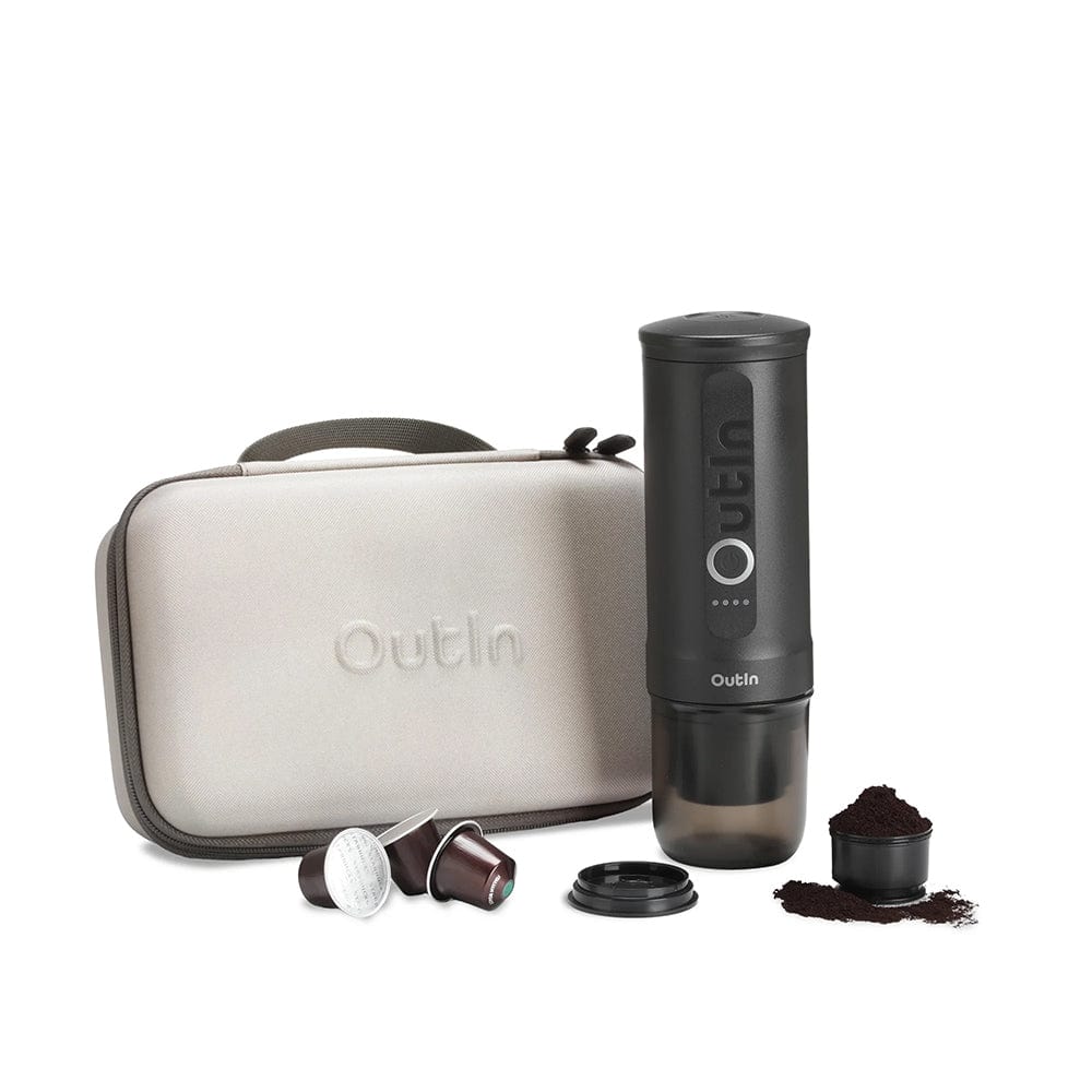 Outlin OutIn Traveler Nano Portable Espresso Machine Gift Set (Space Grey)