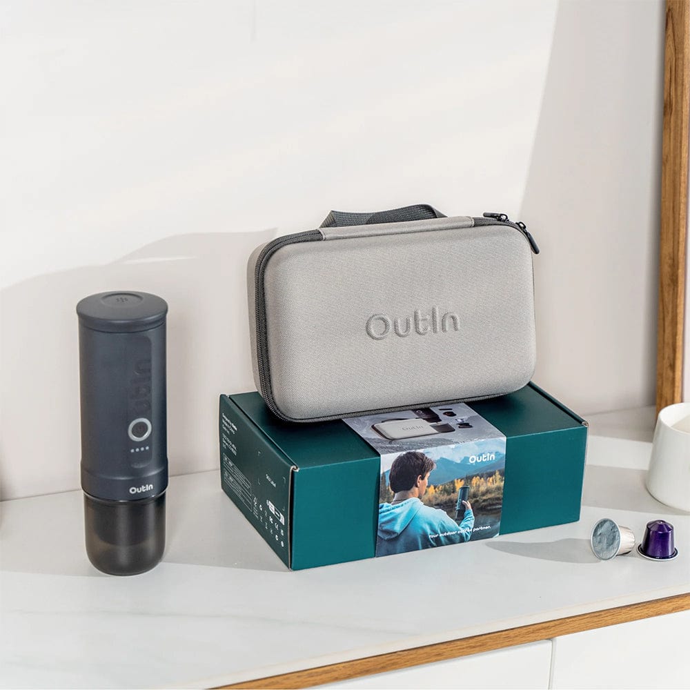 Outlin OutIn Traveler Nano Portable Espresso Machine Gift Set (Space Grey)