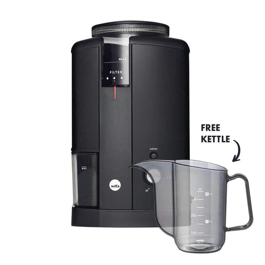 Wilfa Wilfa Svart Aroma Precision Coffee Grinder (Black) + Hario Drip Kettle Air SS-43604468269300