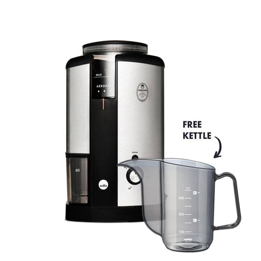 Wilfa Wilfa Svart Coffee Grinder (Silver) + Hario Drip Kettle Air SS-43604469350644