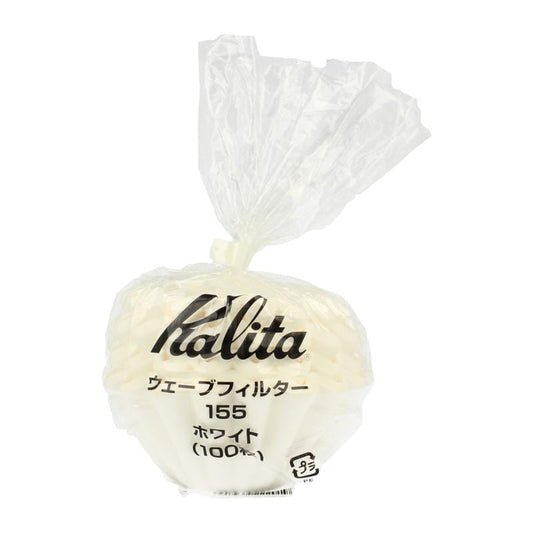 Kalita Coffee Filters Kalita Wave #155 - White Coffee Filter Papers Package (100pc) 4901369222019