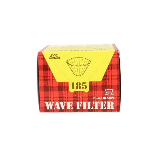 Kalita Coffee Filters Kalita Wave #185 - White Coffee Filter Papers Package (50pc) SS-38092605325484