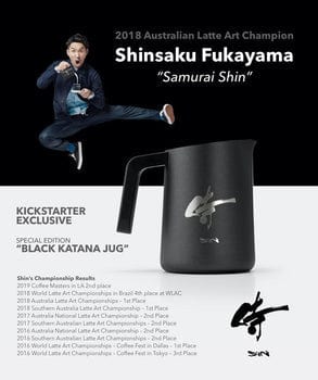 Subminimal Subminimal FlowTip Milk Jug 450ml (Special Edition Black Katana) 8881300271060